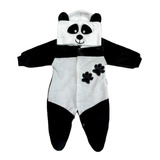 Macacão Bebê Plush Urso Panda Fantasia