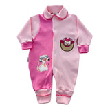 Macacao Bebe Suedine Infantil