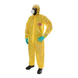 Macacão De Segurança Chemical 130 Químico Amarelo