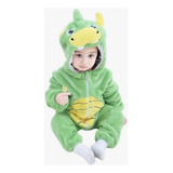 Macacão Dinossauro Pijama Inverno Bebê Bichinhos Heróis Din