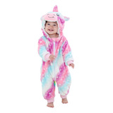 Macacão Fantasia Pijama Inverno Bebê Bichinhos Infantil Bebê