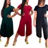 Macacão Feminino Assimétrico Pantacourt Viscolycra Fullbody