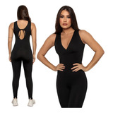 Macacão Feminino Com Bojo Fitness Roupa Ginastica Academia  