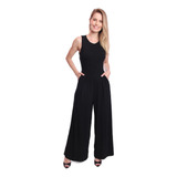 Macacão Feminino Longo Pantalona Social Barato Promoção Luxo