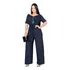 Macacão Feminino Longo Soltinho Pantalona Cinto Cintura 