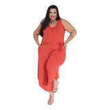 Macacao Feminino Plus Size