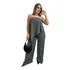 Macacão Feminino Social Pantalona Elegante Assimétrico Luxo