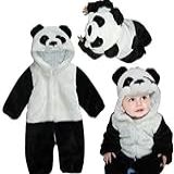 Macacão Infantil Fantasia Parmalat Bebê Urso Panda