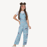 Macacão Infantil Menina Longo Com Blusinha Cropped