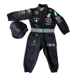 Macacão Infantil Piloto Fórmula 1 Personalizado