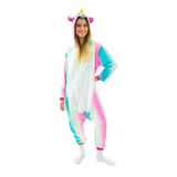 Macacão Kigurumi Pijama Unicórnio Pelúcia Zc Original