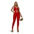 Macacão Logo Liso Balada Coladinho Luxo Lycra Acetinada