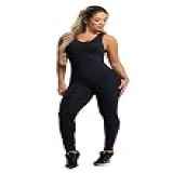 Macacão Longo Feminino Suplex Fitness Academia Poliamida Mvb Modas