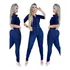 Macacão Longo Jeans Feminino Modelador *tendênciadamoda*