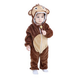 Macacão Macaco Pijama Kigurumi Bebê Fantasia Bichinho