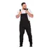 Macacao Masculino Preto Sarja Plus Size Jardineira 48 A 54
