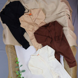 Macacão Minimalista Bebê Menino Menina Zíper Roupa Premium