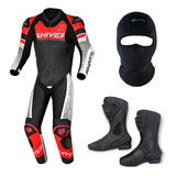 Macacao Moto Racing Shiver Air Texx Bota Corsa E Balaclava
