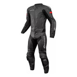Macacao Moto Shiver Track Couro Preto 2 Peca Promo Texx X11