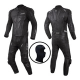 Macacão Motociclista X11 Couro 2 Peças Speed Original X11