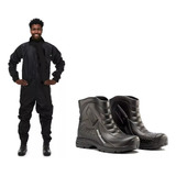 Macacão Nylon Plus Size E Bota Impermeável Pvc Pantaneiro