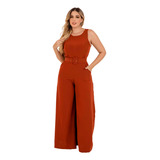 Macacão Pantalona Feminino Longo Festa Social Plus Size