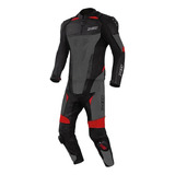 Macacão Para Motos X11 Speed 2 Preto Cinza E Vermelho 2pç