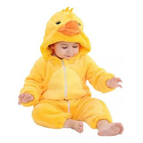 Macacão Patinho Pijama Kigurumi Bebê Fantasia Bichinho