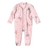 Macacao Pijama Bebe Menina