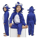 Macacão Pijama Bichinhos Infantil Sonic Panda