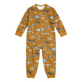 Macacao Pijama Brandili Moletom Flanelado Inverno Com Ziper