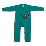 Macacão Pijama Infantil Com Ziper