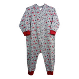 Macacão Pijama Infantil Moletom Flanelado Tamanho 1 2 3