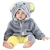 Macacão Pijama Inverno Bebê Bichinhos Infantil -elefante- 3-4 Anos-