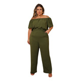 Macacao Plus Size Ciganinha