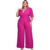 Macacão Plus Size Longo Para Festa Casamento Madrinhas