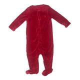 Macacão Plush Vermelho C/ Pézinho Polo Ralph Lauren Infantil