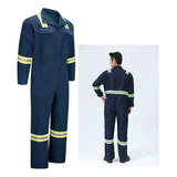 Macacao Profissional Faixa Refletiva Epi Trabalho Uniforme