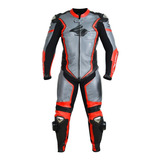 Macacão Racing Rabbit Razor Couro Moto 1 Peça