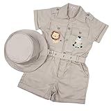Macacão Safari Infantil Confortável E Estiloso Roupinha De Aventura Para Meninos Estampada -BR- Idade- 3 Anos- Personagem 1-