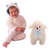 Macacão Teddy Bebê Sherpa Plush Inverno Kit 02 Unidades