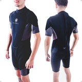 Macacão Térmico Neoprene Rikwil Short John Roupa Surf Ondas
