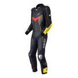 Macacao Texx Pista 2 Peças Preto Amarelo Vermelho C Brinde