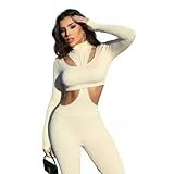 Macacão Virginia Cropped Manga Longa Gola Alta Premium Luxo Branco G