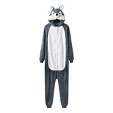 Macacão Wolf Para Homens, Pijamas De Animais, Dir Costume