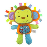 Macaco Chocalho Brinquedo Pelúcia Para Bebê 33 Cm