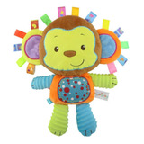 Macaco Chocalho Recreativo Brinquedo Pelúcia Para Bebê 33cm