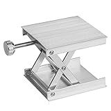 Macaco De Tesoura De Laboratório Plataforma De Suporte De Laboratório Com Roda De Mão Preta Plataforma De Elevação De Liga De Alumínio Estável Ajustável Mesa De Suporte De Elevação De Laboratório