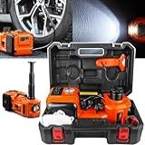 Macaco Elétrico Com Chave Roda E Compressor 12V Completo 5 Toneladas