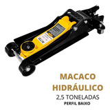 Macaco Hidráulico 2 5 Toneladas Jacaré Para Carro Rotta